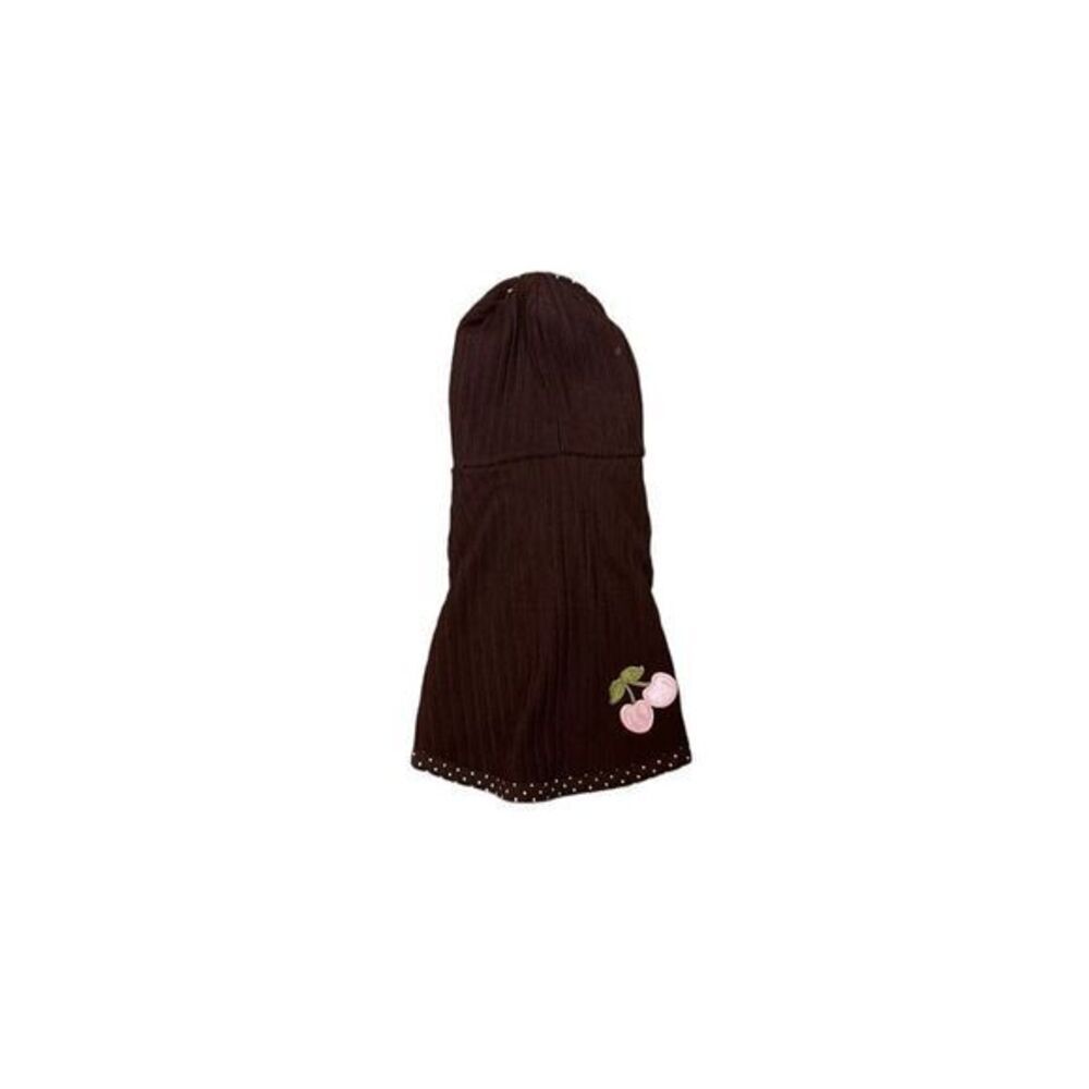 Hip Doggie Brown Hoody Jacket M Cherry Polka Dot